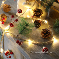 Chaîne de décoration de Noël Lumières de fil de cuivre